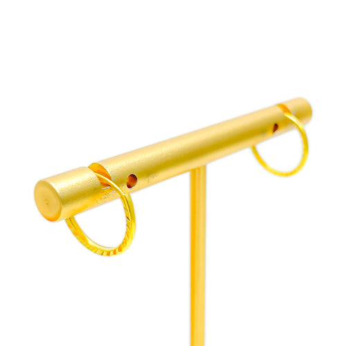 sophisticated-upscale-22k-gold-baby-hoop-earrings