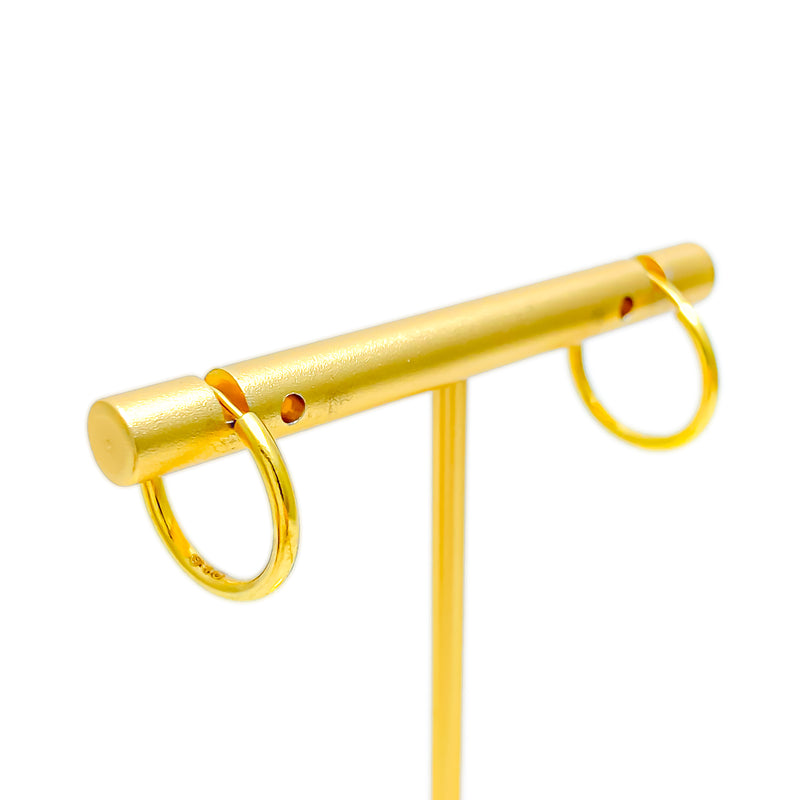 polished-stately-22k-gold-baby-hoop-earrings