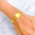 elegant-sparkling-21k-gold-coin-bracelet