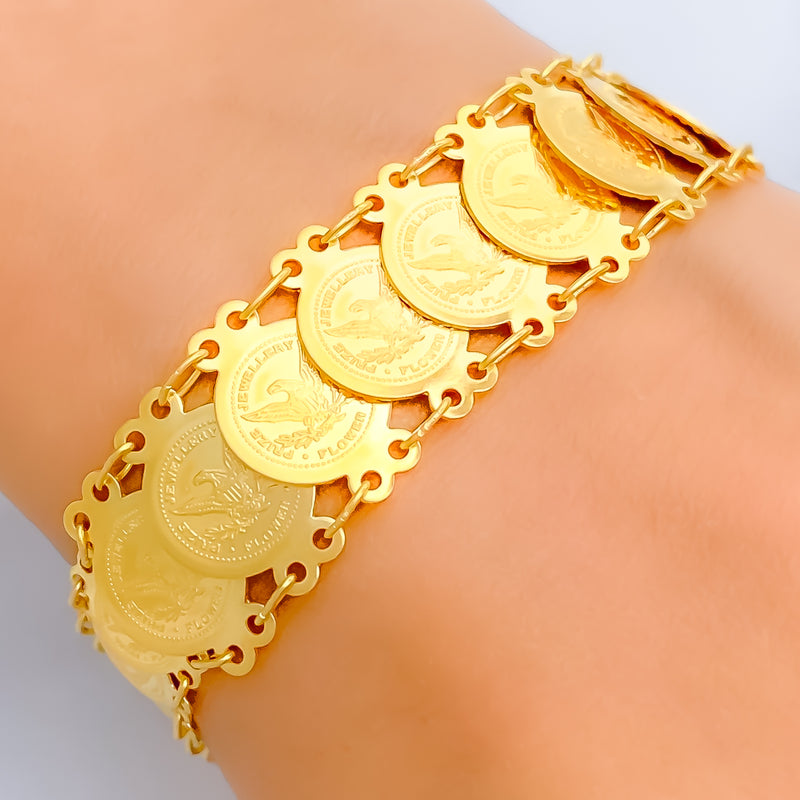 opulent-beautiful-21k-gold-coin-bracelet