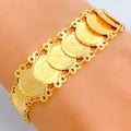 luminous-polished-21k-gold-coin-bracelet