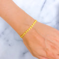 Textured Glamorous 22k Gold Bracelet