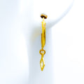 artistic-dangling-22k-gold-hoop-earrings