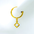 artistic-dangling-22k-gold-hoop-earrings