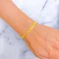 Interlinked Delightful 22k Gold Bracelet