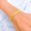 Interlinked Delightful 22k Gold Bracelet