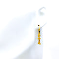 Palatial Accented 22k Gold Bali Earrings 