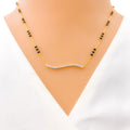 Sleek Timeless Diamond + 18k Gold Mangal Sutra