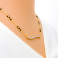 Sleek Timeless Diamond + 18k Gold Mangal Sutra