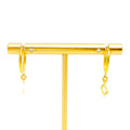 artistic-dangling-22k-gold-hoop-earrings
