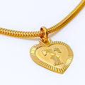 T 22k Gold Letter Pendant