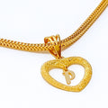 P 22k Gold Letter Pendant