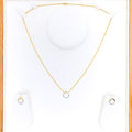 dazzling-halo-diamond-18k-gold-necklace-set