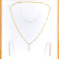 posh-oval-link-diamond-18k-gold-necklace-set