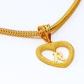 R 22k Gold Letter Pendant