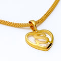 S 22k Gold Letter Pendant