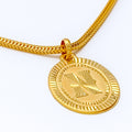 N 22k Gold Letter Pendant