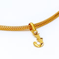 J 22k Gold Letter Pendant