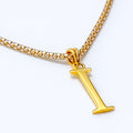 I 22k Gold Letter Pendant