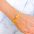 Impressive Sleek 22k Gold Glam Bangle Bracelet
