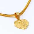 Q 22k Gold Letter Pendant