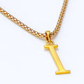 I 22k Gold Letter Pendant