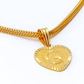 G 22k Gold Letter Pendant