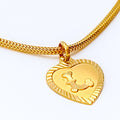 L 22k Gold Letter Pendant