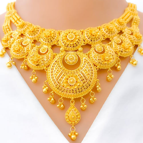 22k-gold-royal-shimmering-floral-crescent-necklace-set
