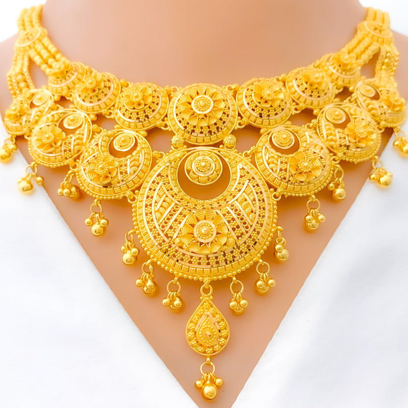 22k-gold-royal-shimmering-floral-crescent-necklace-set