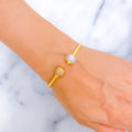 Dazzling Shimmering 22k Gold Bangle Bracelet