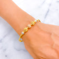 Ethereal Lovely 22k Gold Bangle Bracelet