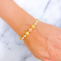 Blooming Fashionable 22k Gold Bangle Bracelet