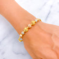 Blooming Fashionable 22k Gold Bangle Bracelet