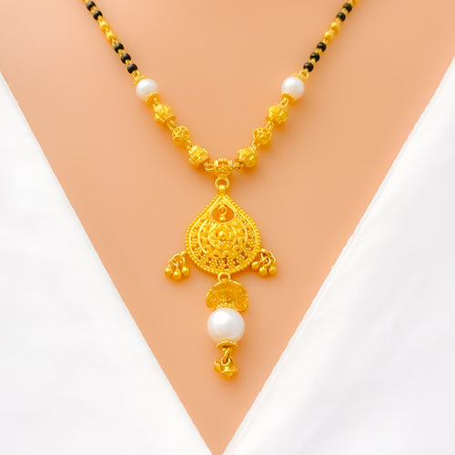 Lovely Drop Shaped 22k Gold Mangal Sutra