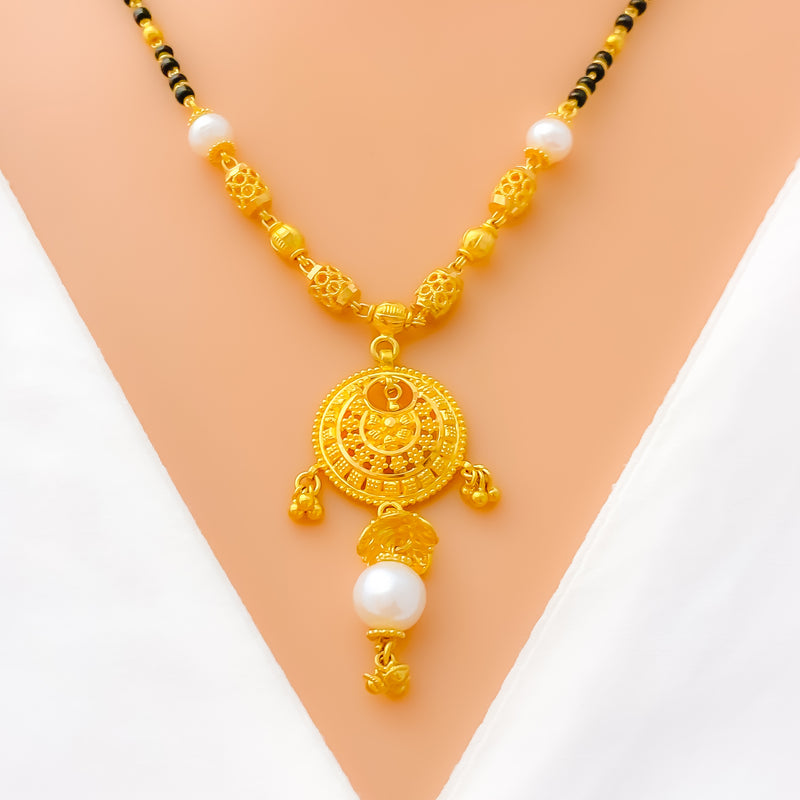 Attractive Round 22k Gold Mangal Sutra