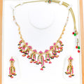 Traditional Dressy 22k Gold Set W/ Beaded Tassels