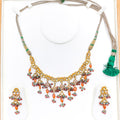 Elegant Regal 22k Gold Stone Set