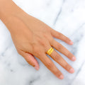 Graceful Contemporary 22k Gold Ring