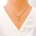 petite-white-gold-diamond-cross-pendant