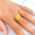 Graceful Contemporary 22k Gold Ring