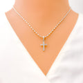 petite-white-gold-diamond-cross-pendant