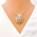 diamond-evergreen-leaf-diamond-pendant-set