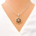 diamond-floral-sapphire-diamond-pendant-set