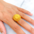 Radiant Bold 22k Gold Semi - Statement Ring