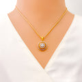 diamond-radiant-round-diamond-pendant-set