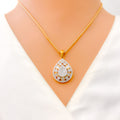 diamond-elevated-drop-diamond-pendant-set