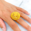 Classy Elevated 22k Gold Statement Ring