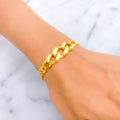 Polished Brilliant 22k Gold Bracelet