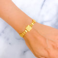Decorative Jazzy 22k Gold Bracelet